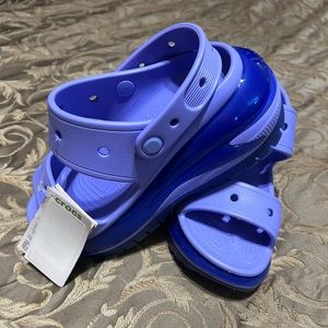 Crocs Mega Crush Sandals In Moon Jelly